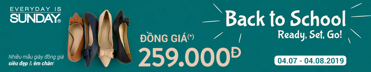 Giày Sunday đồng giá chỉ từ 259k